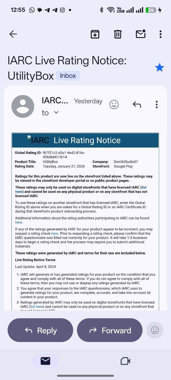 Premium UK Google Play Organization Account (2026) | Live Utility Box App Included | Fully Verified